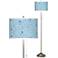 Circle Daze Brushed Nickel Pull Chain Floor Lamp