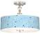 Circle Daze Giclee 16" Wide Semi-Flush Ceiling Light