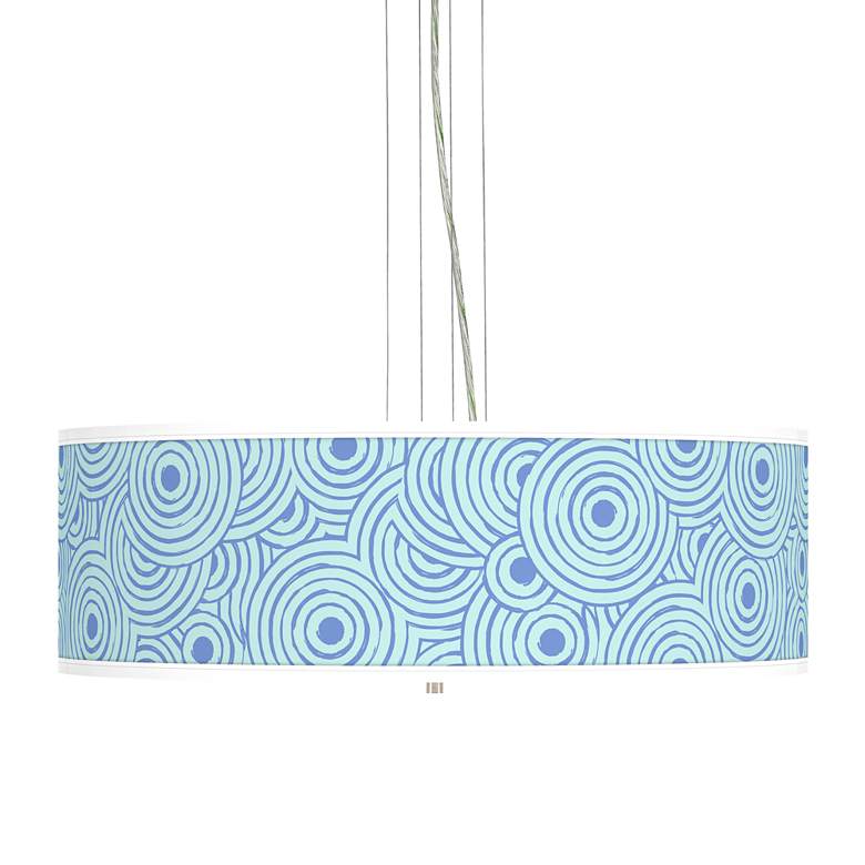 Image 1 Circle Daze Giclee 24" Wide 4-Light Pendant Chandelier