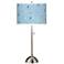 Circle Daze Giclee Brushed Nickel Table Lamp