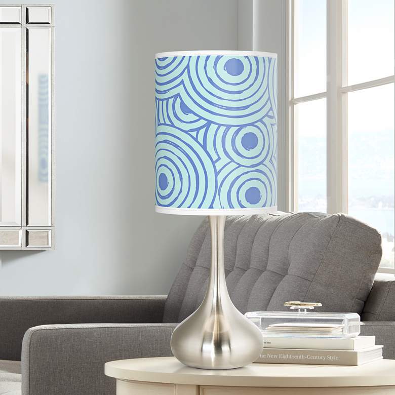 Image 1 Circle Daze Giclee Droplet Table Lamp