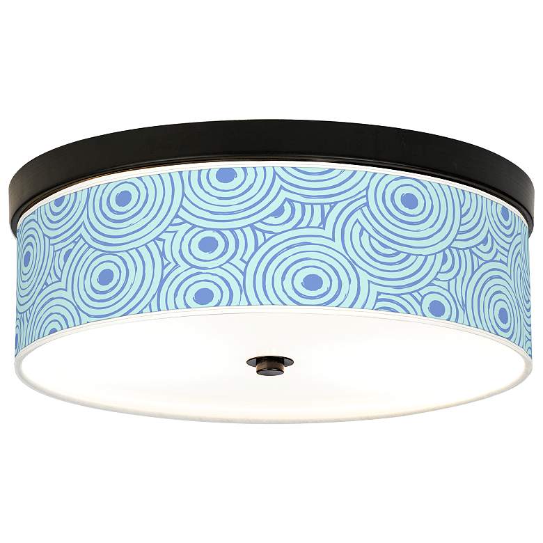 Image 1 Circle Daze Giclee Energy Efficient Bronze Ceiling Light