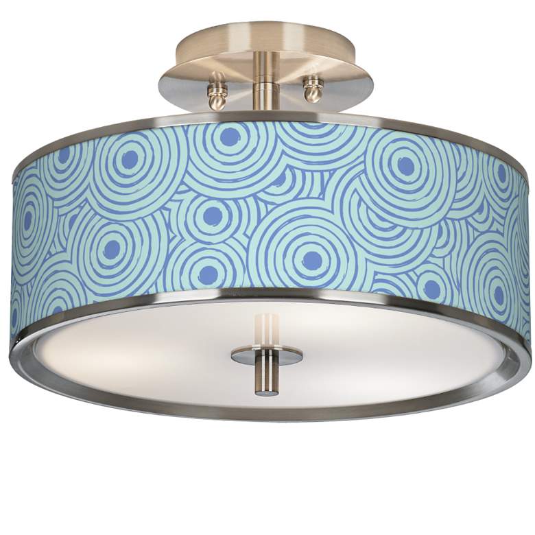 Image 1 Circle Daze Giclee Glow 14" Wide Ceiling Light
