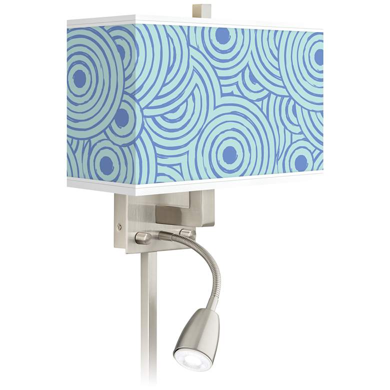 Image 1 Circle Daze Giclee Glow LED Reading Light Plug-In Sconce