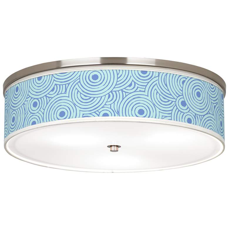 Image 1 Circle Daze Giclee Nickel 20 1/4 inch Wide Ceiling Light