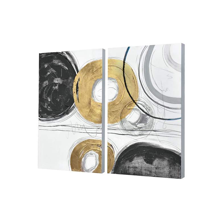 Image 2 Circle Gets The Square Diptych Wall Art more views