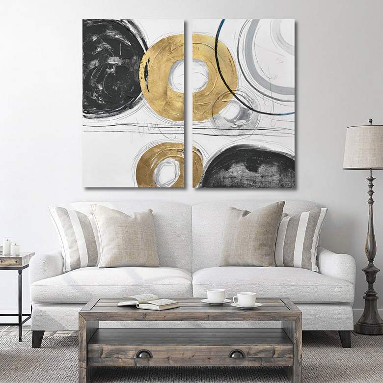 Image 3 Circle Gets The Square Diptych Wall Art more views
