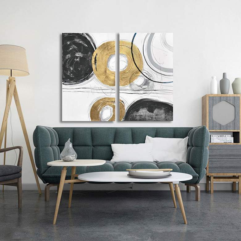 Image 5 Circle Gets The Square Diptych Wall Art more views