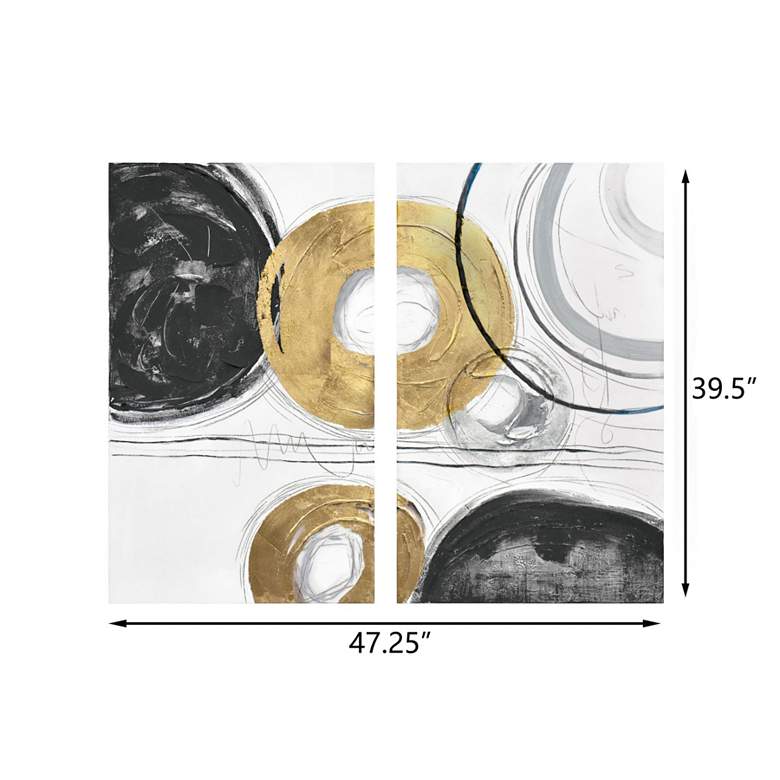 Image 7 Circle Gets The Square Diptych Wall Art more views