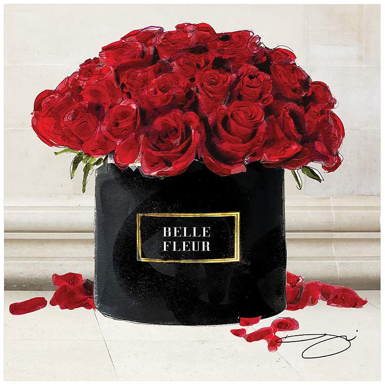 Image 2 Circle of Roses 27 1/4" Square Glass Graphic Wall Art