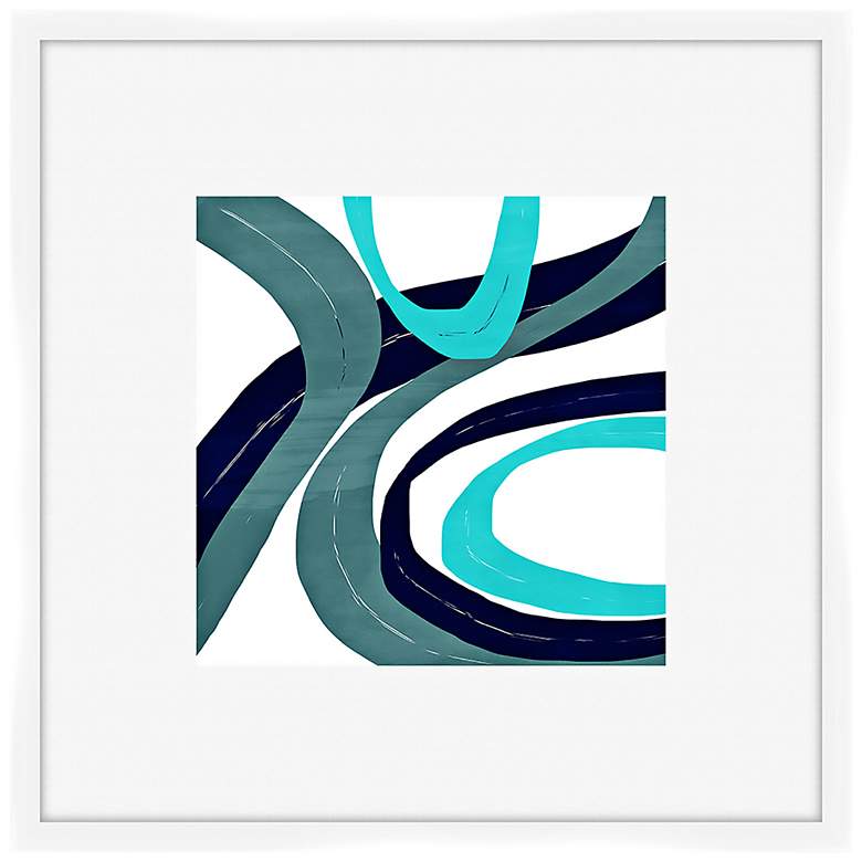 Image 1 Circles and Curves I 27" Square Shadowbox Framed Wall Art