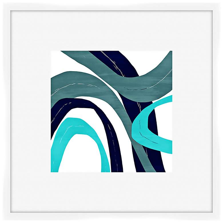 Image 1 Circles and Curves II 27" Square Framed Wall Art