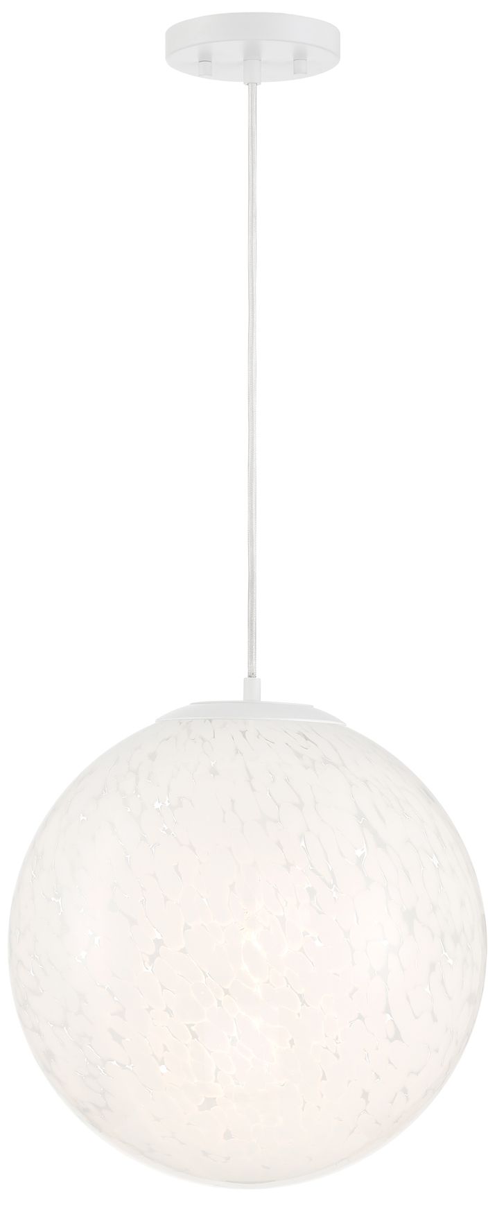 Image 5 Circo 14 in. 1-Light Matte White Modern Pendant Light more views