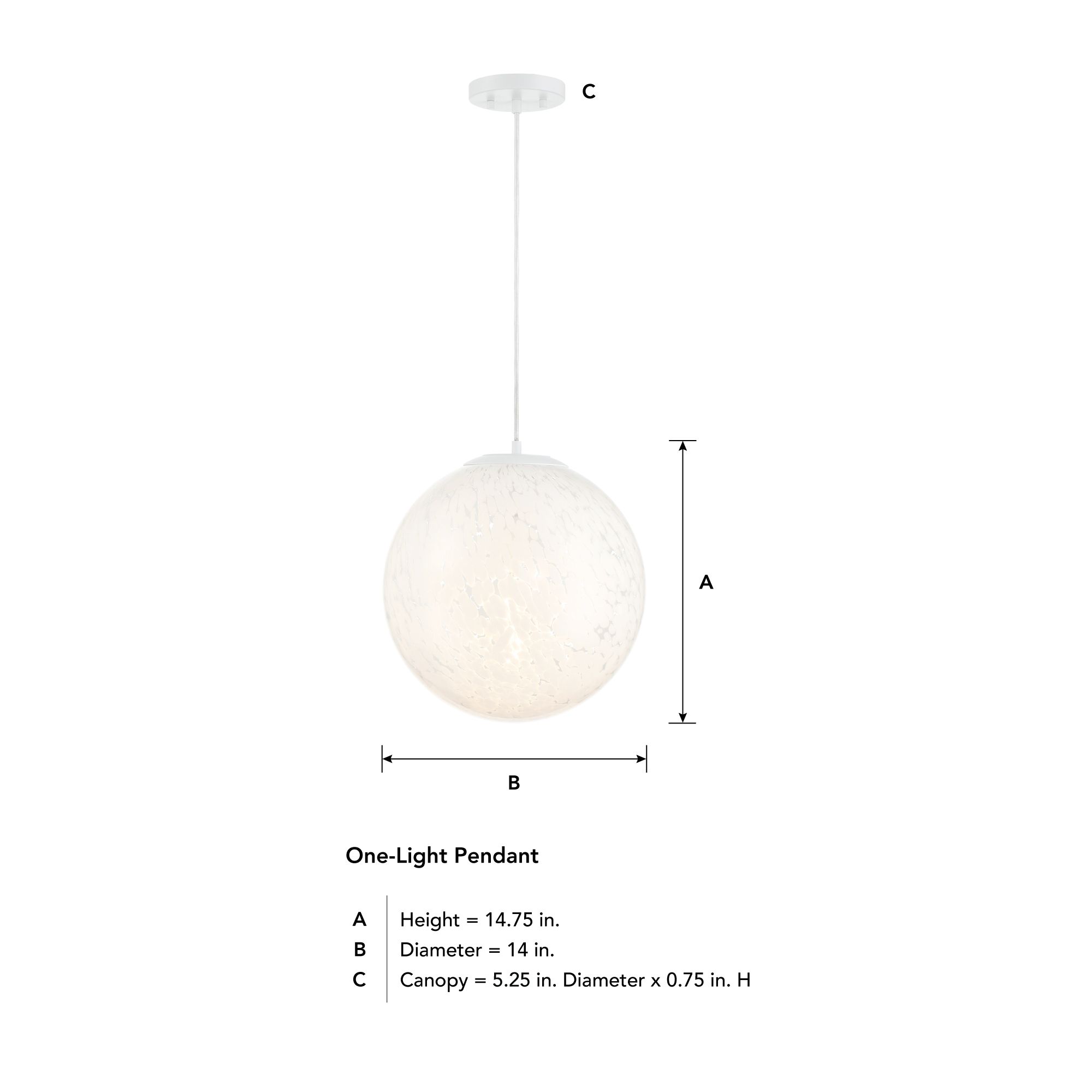Image 6 Circo 14 in. 1-Light Matte White Modern Pendant Light more views