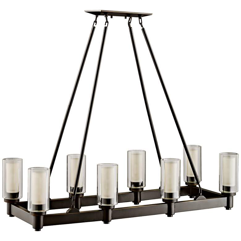 Image 2 Circolo 36 1/2"W Olde Bronze Kitchen Island Light Chandelier