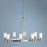 Circolo Collection Nickel 35 1/2" Wide Oval Chandelier in scene
