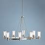 2_Circolo Collection Nickel 35 1/2" Wide Oval Chandelier