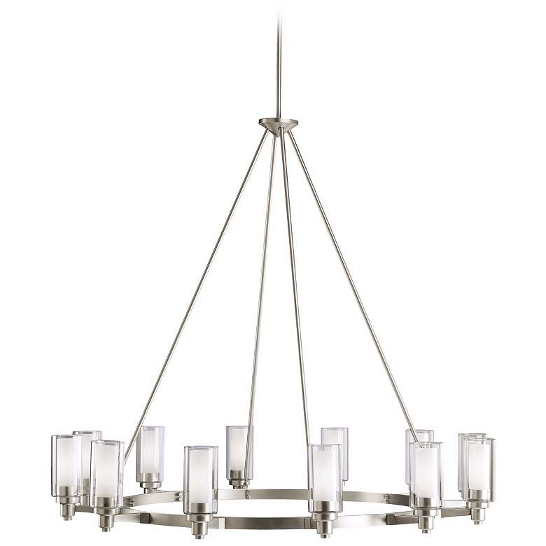 Image 3 Circolo Collection Nickel 44 1/2" Wide Chandelier