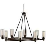 Circolo Collection Olde Bronze 35 1/2&quot; Wide Oval Chandelier