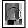 Circular Gray I 26" High Framed Giclee Wall Art