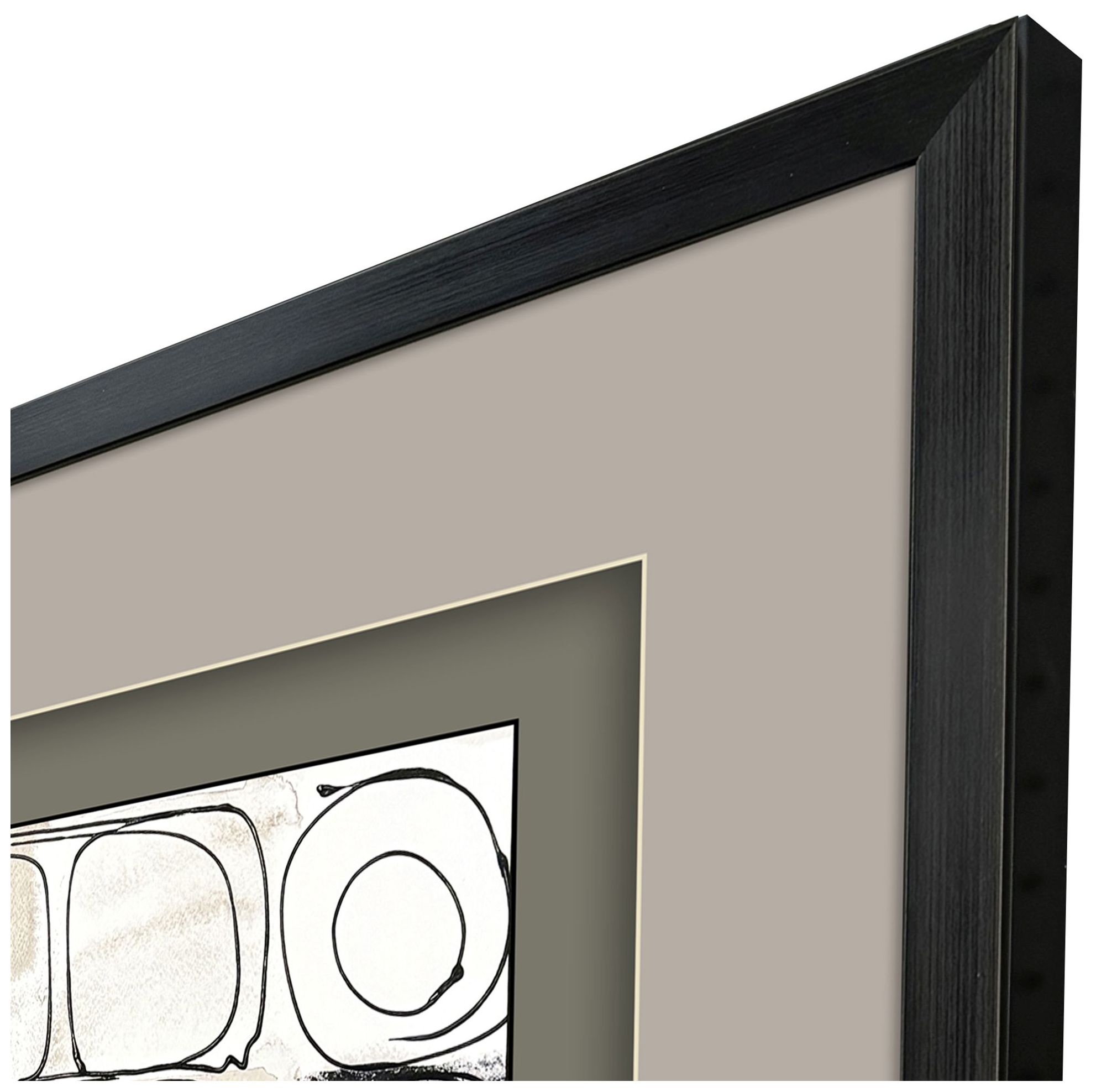 Image 3 Circular Square 27"W x 27"H Framed Art Set of 2 more views