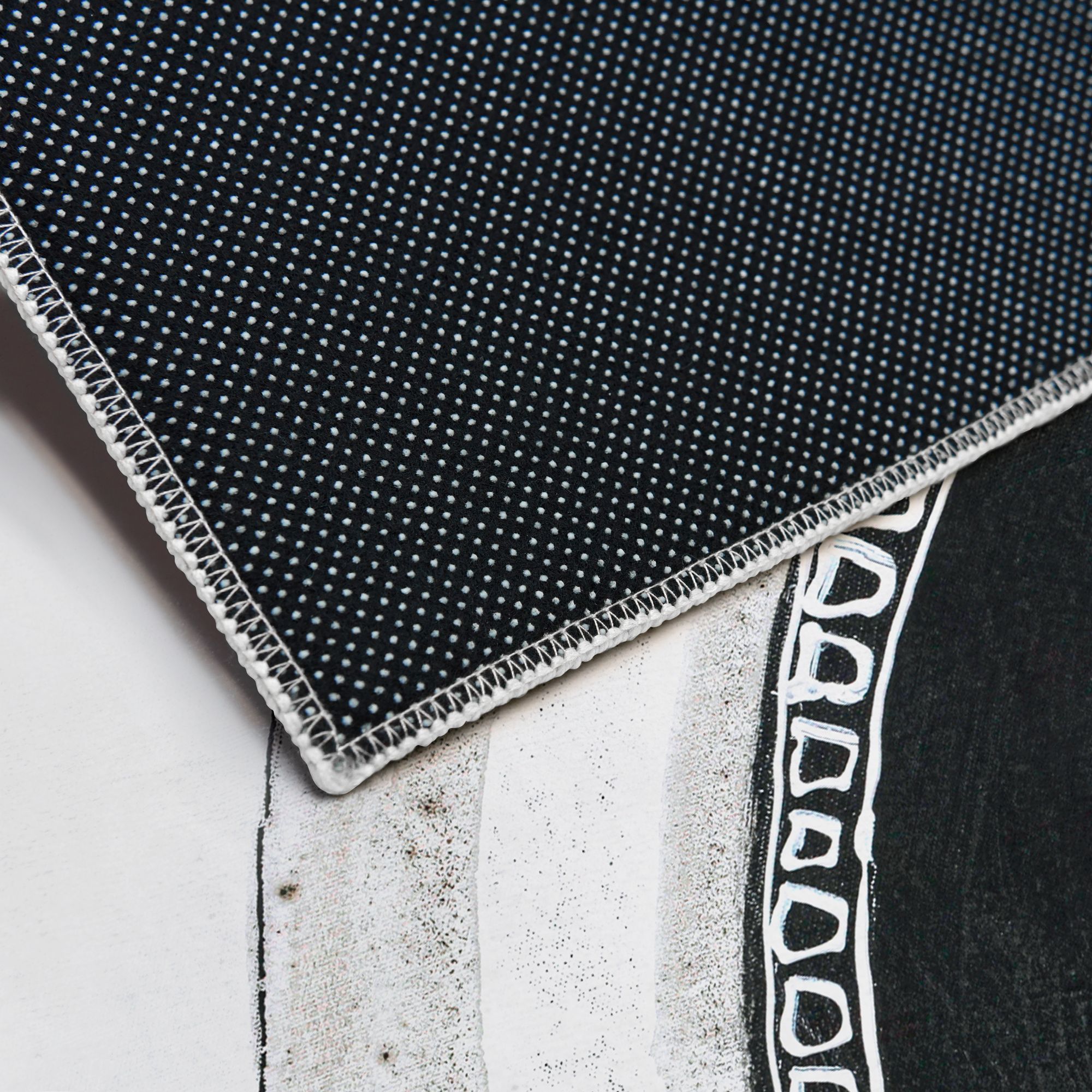 Image 4 Circuli II Washable Circles Art Area Rug size 5'x8' more views