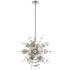 Circulo 24" Wide Polished Nickel Starburst Pendant Light