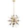 Circulo 24" Wide Satin Brass Starburst Pendant Light