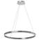 Circulo 24" Wide Silver LED Ring Chandelier