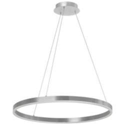 Circulo 24" Wide Silver LED Ring Chandelier
