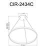5_Circulo 24" Wide Silver LED Ring Chandelier more views