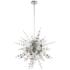 Circulo 30" Wide Polished Nickel Starburst Pendant Light
