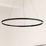 1_Circulo 32" Wide Matte Black 63W Chandelier
