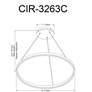 3_Circulo 32" Wide Matte Black 63W Chandelier more views