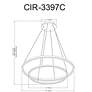 Circulo 32" Wide Matte Black LED 2-Tier Ring Pendant Light in scene