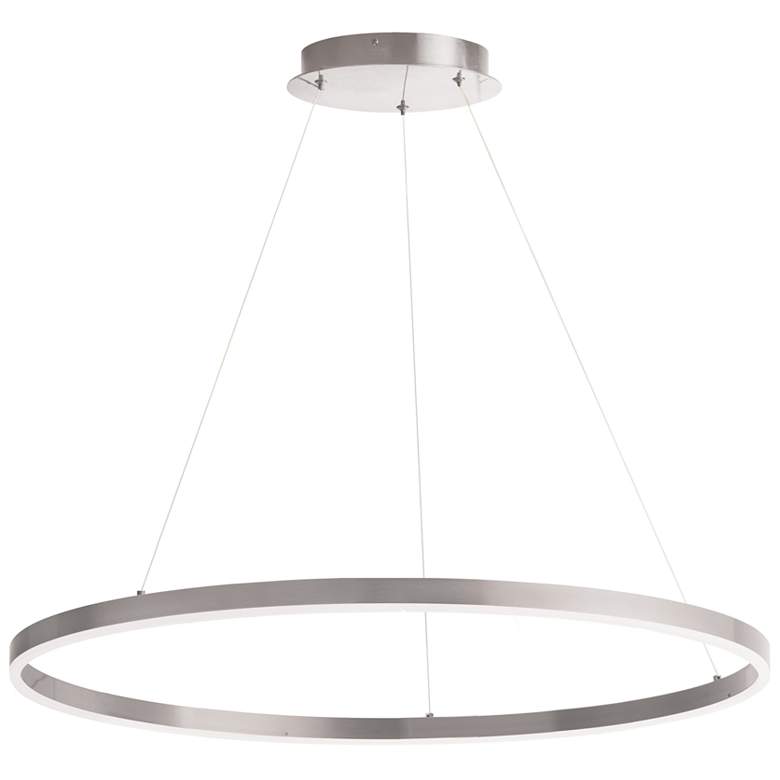 Image 1 Circulo 32" Wide Silver 63W Chandelier