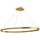 Circulo 44" Wide Aged Brass LED Ring Pendant Light