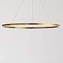 2_Circulo 44" Wide Aged Brass LED Ring Pendant Light