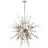 Circulo 50"W Polished Nickel Starburst Foyer Pendant Light