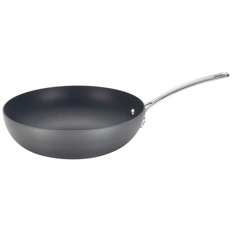 Image 1 Circulon 12 inch Genesis Hard-Anodized Nonstick Stir Fry Wok Pan