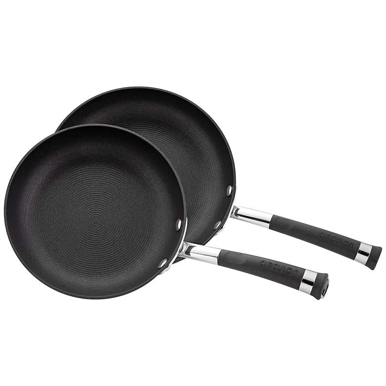 Image 1 Circulon Contempo Black 2-Piece French Skillet Set