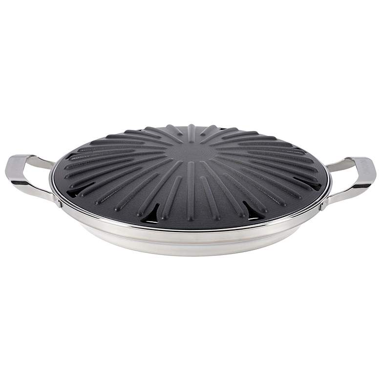 Image 1 Circulon Hard Anodized Nonstick 12 inch Round Stovetop Grill