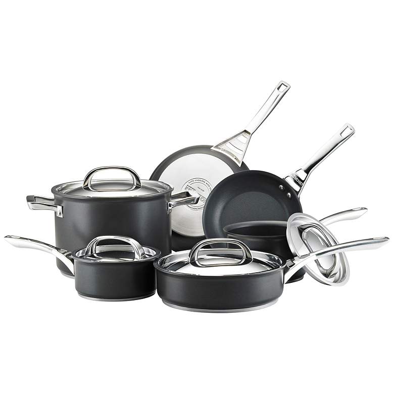 Image 1 Circulon Infinite Black Aluminum 10-Piece Cookware Set