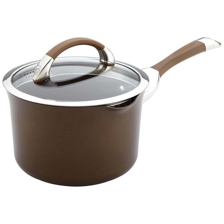 Image 1 Circulon Symmetry 3.5-Qt Chocolate Straining Saucepan