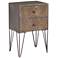 Circulos 17 3/4" Wide Brown Wood End Table by Zuo