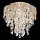 Circulus 14" Wide Heirloom Gold and Crystal Ceiling Light