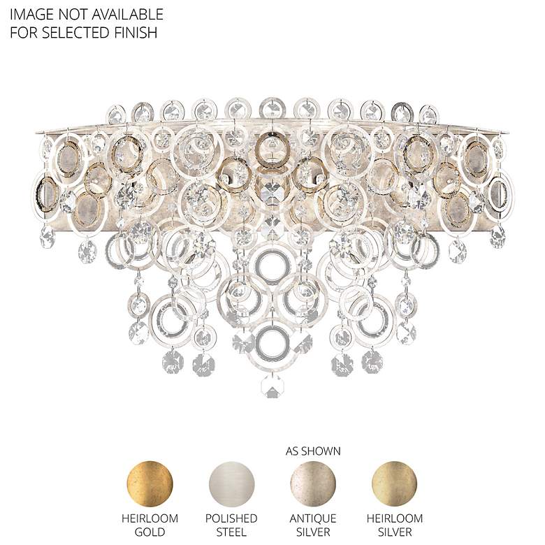 Image 5 Circulus 16.5"H x 24.5"W 4-Light Crystal Wall Sconce in Heirloom more views