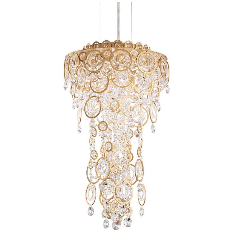 Image 1 Circulus 24.5"H x 14"W 4-Light Crystal Pendant in Heirloom Gold