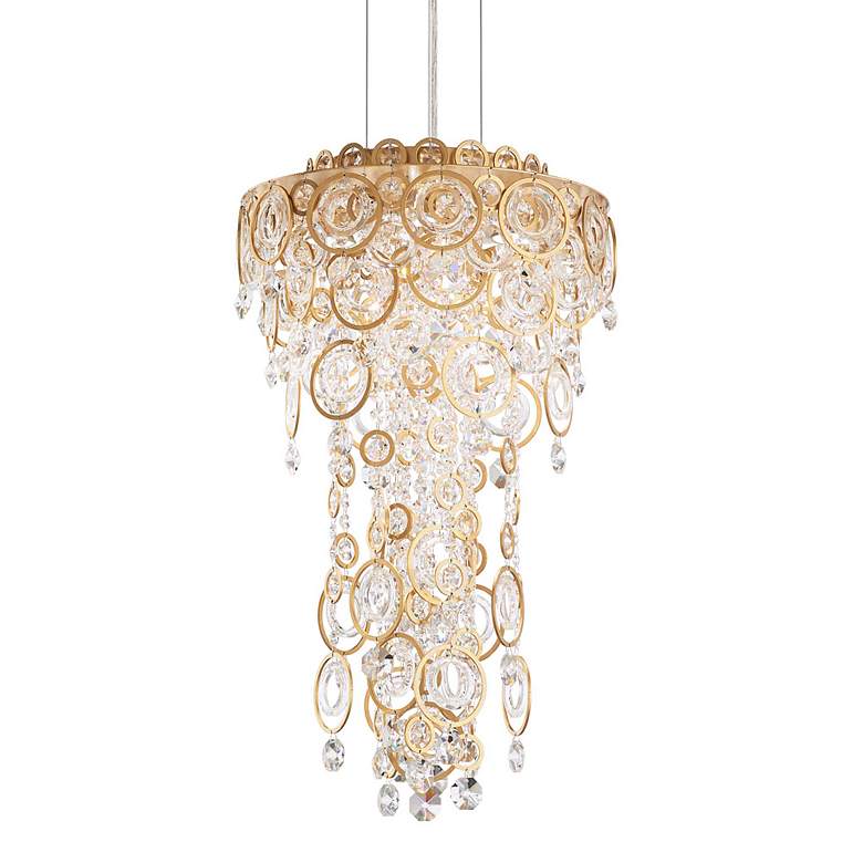 Image 2 Circulus 24.5"H x 14"W 4-Light Crystal Pendant in Heirloom Gold