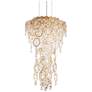 Circulus 24.5"H x 14"W 4-Light Crystal Pendant in Heirloom Gold